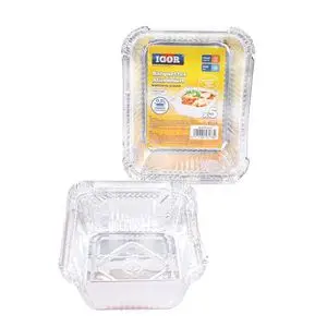 Igor 5 Barq.Aluminium Carre 0.5L + Couvercle
