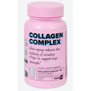 INNOVIT Complexe de Collagène Complément Alimentaire avec Biotine,Acide Hyaluronique,Zinc, Vitamine C -60 pièces