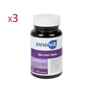INNOVIT Complément alimentaire Skin Hair Nails 60 tablettes x3 boites
