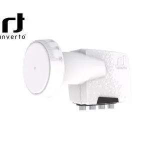 Inverto Tête Parabole LNB HOME PRO 40mm PLL Full HD 3D 4K  HDTV ULN+ 4 Sortie - Blanc