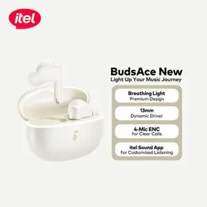 Itel BudsAce New Earbud - IEW-63 – Blanc