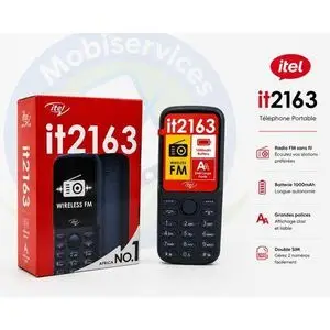 Itel  Mobile it2163 – Téléphone Portable Allo Simple, Pratique et Fiable