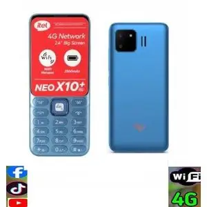 Itel Telephone gsm it9220 NEO X10+ 4G point d'accès Wi-Fi 2500mah Grand écran-Bleu