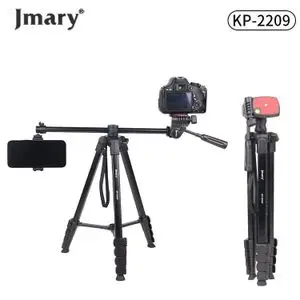 Jmary Trepieds professionnel en Aluminium pour L'appareil photo et téléphone portable 2IN1 1.7M Horizontal Axis Tripod KP-2209