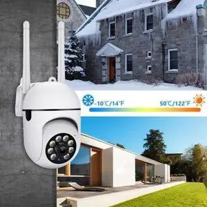 Jooan Caméra de sécurité sans Fil, Caméra de Surveillance WiFi 1080 HD, Vision Nocturne En Couleur, Conversation Bidirectionnelle, Détection de Mouvement