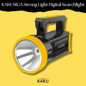 Kakusiga  Lampe Torche LED Puissante Rechargeable Type-C, Portée 500 m