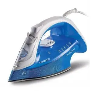 Kenwood Fer à vapeur céramique 2200W, 40/130g, Anti-goutte bleu STP60