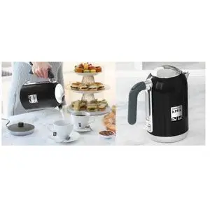 Kenwood Bouilloire Kmix  électrique 1L 2200w Design sans fil acier inoxydable/Noir, ZJX650BK