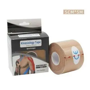 Kinesiology Tape  Bande Elastique de Kinésiologie et Lifting du Visage 5cm x 5m Adhésif, Résistant à L'eau
