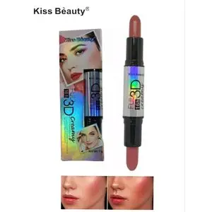 Kiss Beauty Fards à joues,  Fard à joues effet 3d en stick double face .