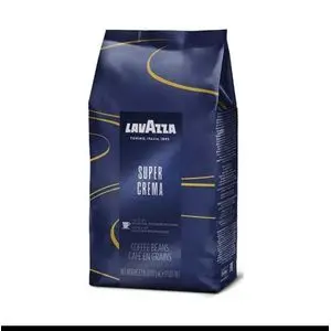 Lavazza Café en Grains Super Crema 1Kg – Mélange Arabica &amp; Robusta, Crème Onctueuse, Idéal Espresso et Machines Automatiques