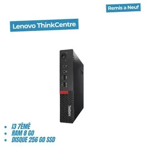 Lenovo ThinkCentre Mini Intel® Core™ i3 i3-7éme Ram 8 Go DDR4 256 Go SFF