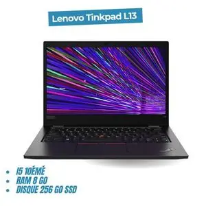 Lenovo Ordinateur portable ThinkPad L13 Intel® Core™ i5 10éme  Ram 8 Go DDR4 256 Go SSD - Remis a Neuf