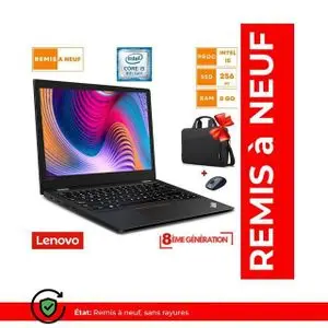 Lenovo Notebook ThinkPad L390 YOGA  i5–8250U-8Go-256Go SSD-cartable et souris-AZERTY-REMIS A NEUF
