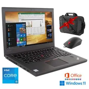 Lenovo ThinkPad X270 PC Portable 12,5" Intel Core i5 6ème Génération, 8Go RAM, 128Go SSD, Sacoche et Souris