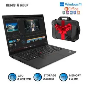 Lenovo ThinkPad L13 Gen1 - Core i5 10eme Génération - RAM 8Go - 256Go SSD - Ultrabook Professionnel 13.3 (Remis à Neuf)"