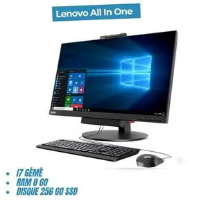 Lenovo ThinkCentre Tiny-in-One 3 (24") Intel® Core™ i7-6éme Ram 8 Go DDR4 256 Go SFF