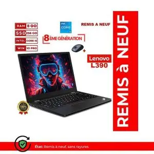 Lenovo Notebook ThinkPad L390 YOGA  i5–8250U-8Go-256Go SSD-AZERTY-GARANTIE DE 6MOIS -REMIS A NEUF
