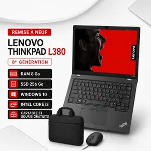 Lenovo PC PORTABLE  ThinkpadNotebook ThinkPad L380 YOGA  i7–8550U-8Go-256Go SSD-AZERTY-GARANTIE DE 6MOIS -REMIS A NEUF