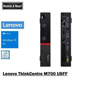 Lenovo THINKCENTRE M700 TINY Core i3-6100T 4DDR4 320 Go  hdd (Remis à Neuf )