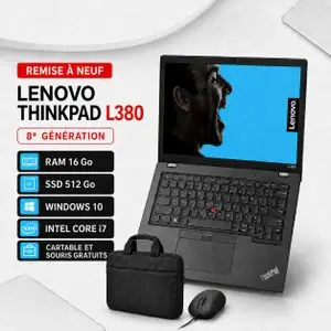 Lenovo Notebook ThinkPad L380 YOGA  i7–8550U-16Go-512Go SSD-AZERTY-GARANTIE DE 6MOIS -REMIS A NEUF