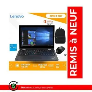 Lenovo ThinkPad L390 – 13.3” – Core i5 8ème Gén – 8GB RAM – 256GB SSD – AZERTY (Remis à neuf)
