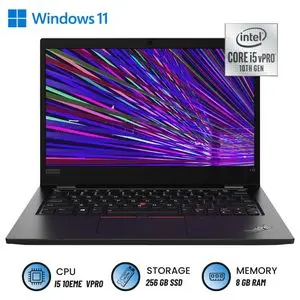 Lenovo ThinkPad L13 – Core i5 10e Gen – 8Go RAM – 256Go SSD – Écran 13.3" FHD – Windows 11 Pro