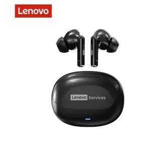 Lenovo Écouteurs Sans Fil Bluetooth 6.0 TWS LE257 - Noir, Oreillettes Stéréo HiFi, Réduction de Bruit et Autonomie Longue Durée