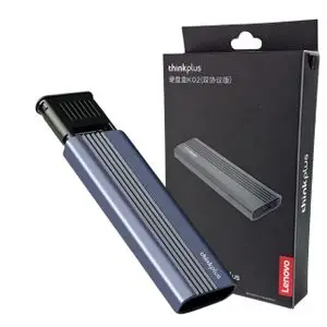 Lenovo Boîtier d'origine Thinkplus K02 pour disque dur SSD NVMe et NGFF M.2 USB 3.1