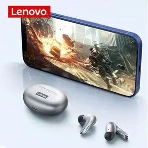Lenovo Smart Casque écouteurs sans fil Bluetooth LP5, Mini oreillettes stéréo 9D, étanches, avec micro