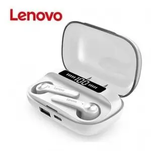 Lenovo écouteurs QT81 TWS Bluetooth avec affichage LED de puissance HiFi 9D Stéréo Basse avec Powerbank