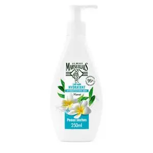 Le Petit Marseillais Lait Soin Hydratant Monoï, 48h d’hydratation, 250ml