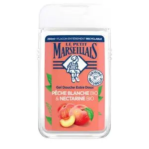 Le Petit Marseillais Gel Douche Extra Doux à la Pêche et Nectarine, 250 ml