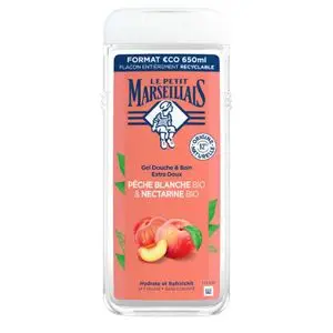 Le Petit Marseillais Crème douche Extra Douce Abricot et Noisette Bio, 650ml