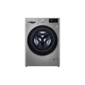 LG Lave-linge de 9 kg à chargement frontal, AI Direct Drive Motor, vapeur, couleur argent