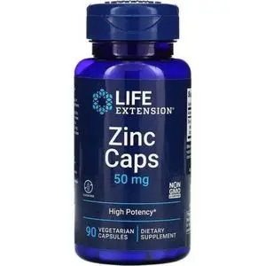 Life Extension Zinc, complément alimentaire , 50 mg - 90 gélules