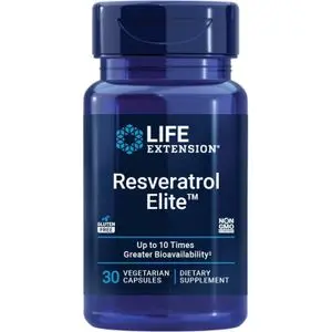 Life Extension Resveratrol Elite, Trans-resveratrol, Healthy Aging ,30 Capsules