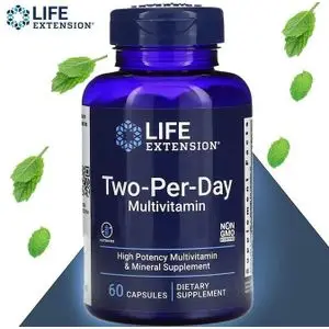 Life Extension Two-Per-Day Multivitamin,60 Capsules