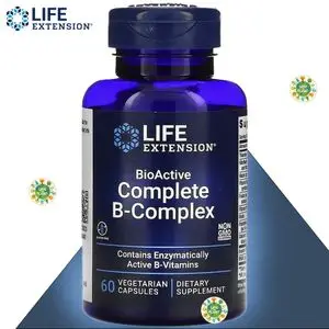 Life Extension B-Complexe complet de vitamines B, BioActive, 60 capsules végétariennes