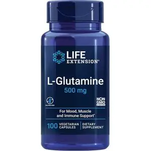Life Extension L-Glutamine, 500 mg, 100 Vegetarian Capsules