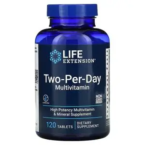Life Extension Multivitamines et Minéraux, Comprimés "Two-Per-Day" - 120 comprimés