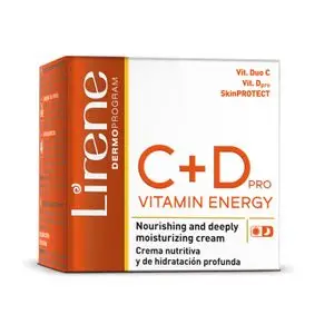 Lirene  CRÈME VISAGE HYDRATANTE ET NOURRISSANTE VITAMINES C+D  50ML