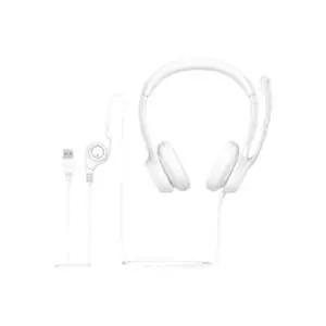 Logitech Casque HEADSET - H390 USB Computer Headset - OFF-WHITE - USB