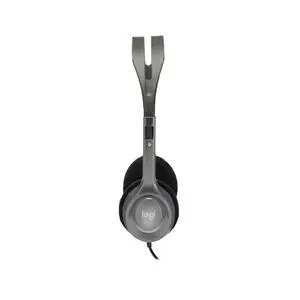 Logitech H110 Casque Filaire, Ecouteurs Stéréo avec Micro Anti-Parasite, Double Fiche Jack 3,5mm, PC/Mac/Portable - Noir