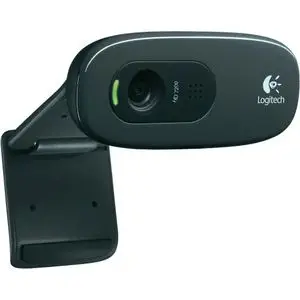 Logitech C270 Webcam HD, 720p/30ips, Appel Vidéo HD Large Champ de Vision, Correction de la Lumière, Micro Antiparasites, Skype, FaceTime, Hangouts, WebEx, PC/Mac/Portable/Tablette/Chromebook