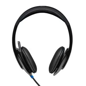Logitech H540 Casque Filaire, Ecouteurs Stéréo Anti-Parasites, USB, Commandes sur l'Oreillette, Témoin Lumineux d'Activation de la Sourdine, PC/Mac/Portable/Chromebook - Noir