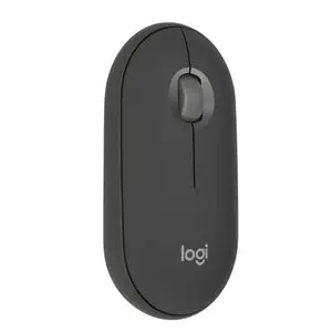 Logitech Pebble Mouse 2 M350s fine sans fil Bluetooth, portable, légère, boutons personnalisables, clics discrets, Easy-Switch Windows/macOS/iPadOS/Android/ChromeOS- Tons de graphite
