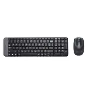 Logitech MK220 Combo Clavier et Souris Sans Fil pour Windows, Pile 24 Mois, Compatible avec PC et Ordinateur Portable - AZERTY