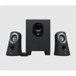 Logitech Z313 Système de Haut-Parleurs 2.1 avec Subwoofer, Son Riche, 50W en Puissance, Basses Puissantes, Entrée Audio 3,5 mm, Prise EU/France, PC/PS4/Xbox/TV/Smartphone/Tablette/Lecteur Noir