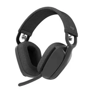 Logitech  Zone Vibe 100 Casque d'écoute léger sans fil avec Micro anti-bruit de fond, Écouteurs Bluetooth multipoint avancés, Fonctionne avec Teams, Google Meet, Zoom, Mac/PC- Graphite